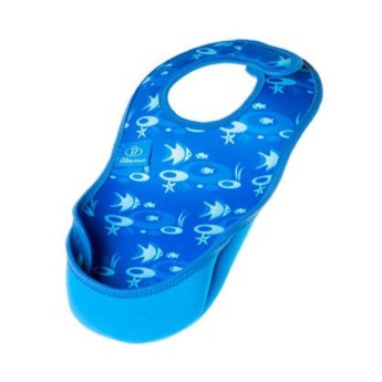 BIBETTA Babete Recolhe Papa Azul Peixes BIBETTA Babete Recolhe Papa Azul Peixes