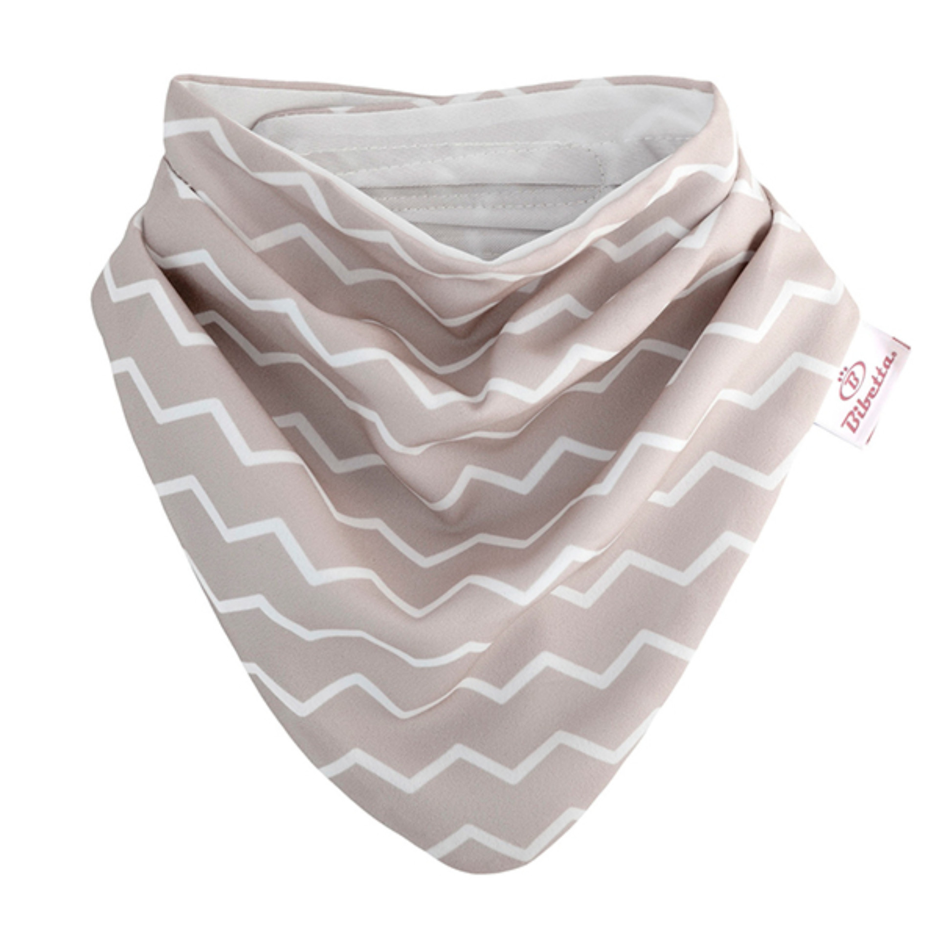 BIBETTA Babete p/ Baba Dribble Bib Cinzento Zig-Zag