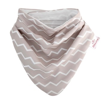 BIBETTA Babete p/ Baba Dribble Bib Cinzento Zig-Zag BIBETTA Babete p/ Baba Dribble Bib Cinzento Zig-Zag
