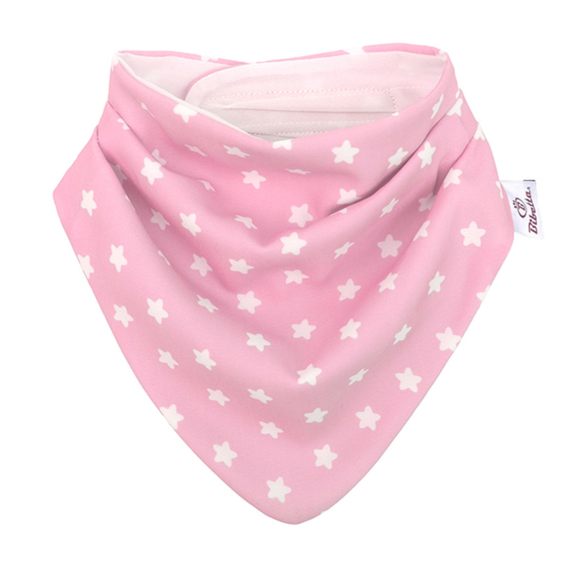 BIBETTA Babete p/ Baba Dribble Bib Rosa Estrelas