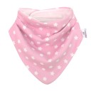 BIBETTA Babete p/ Baba Dribble Bib Rosa Estrelas
