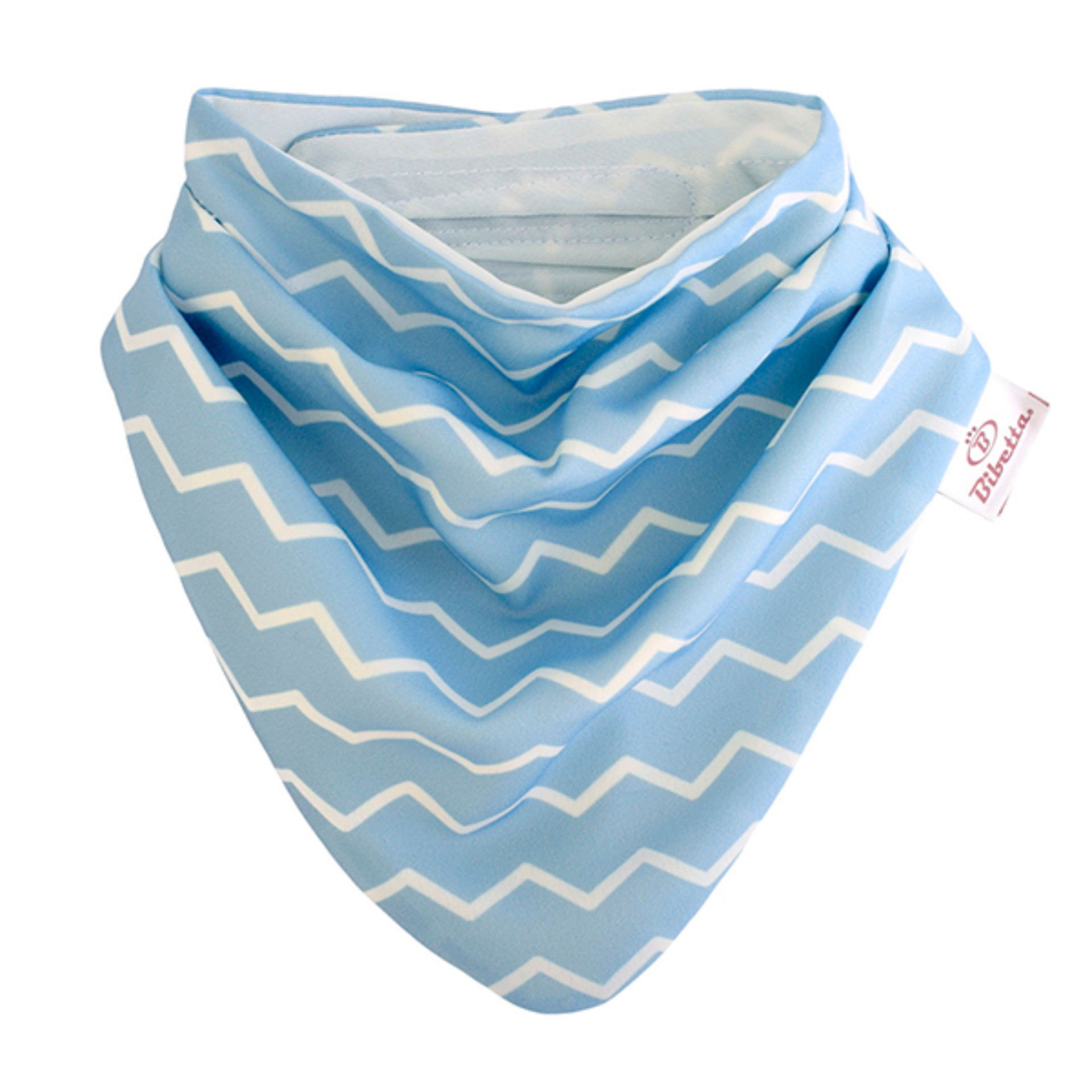 BIBETTA Babete p/ Baba Dribble Bib Azul Zig-Zag