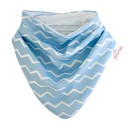 BIBETTA Babete p/ Baba Dribble Bib Azul Zig-Zag