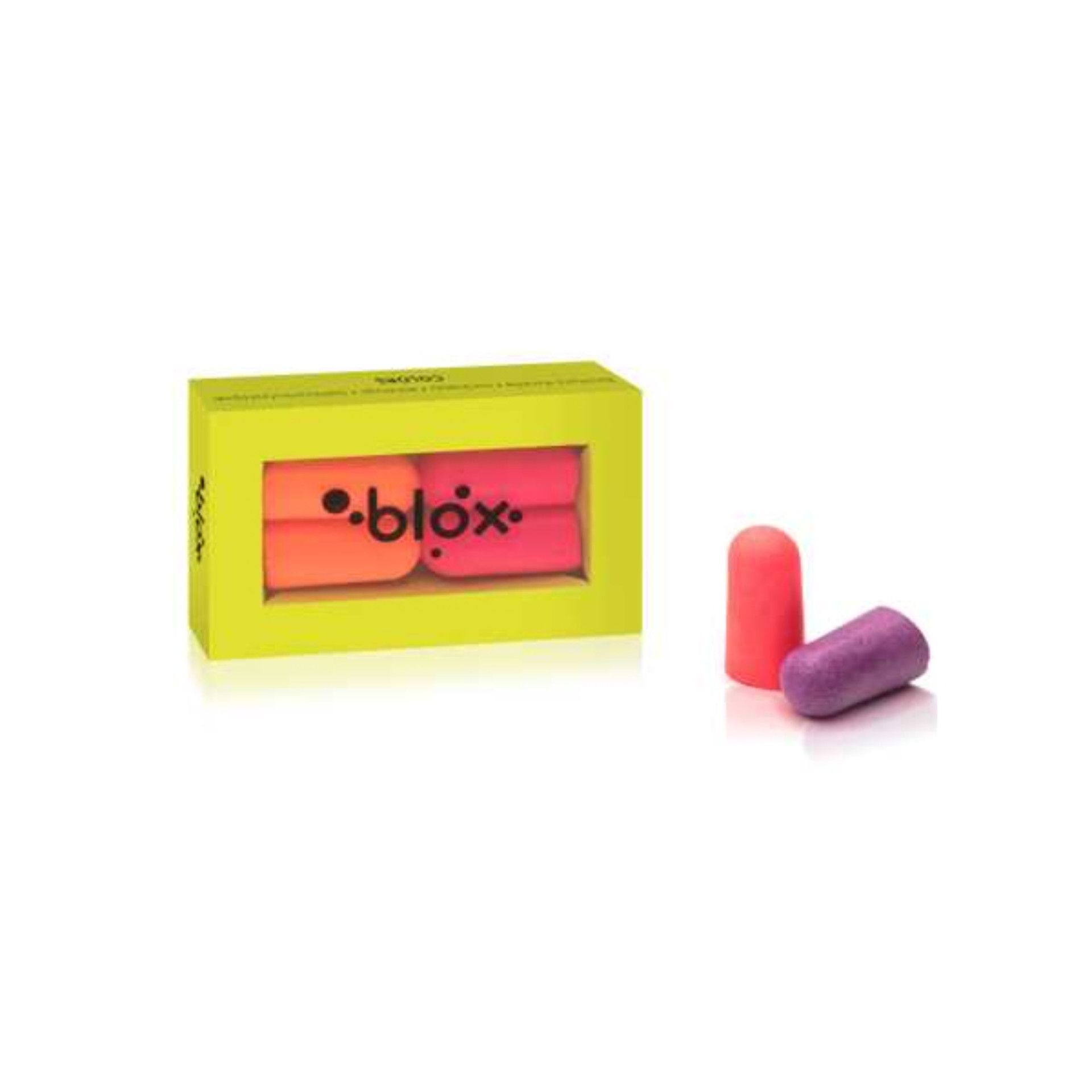 Blox Tamp�es de Ouvidos Foam Colors Laranja / Rosa F