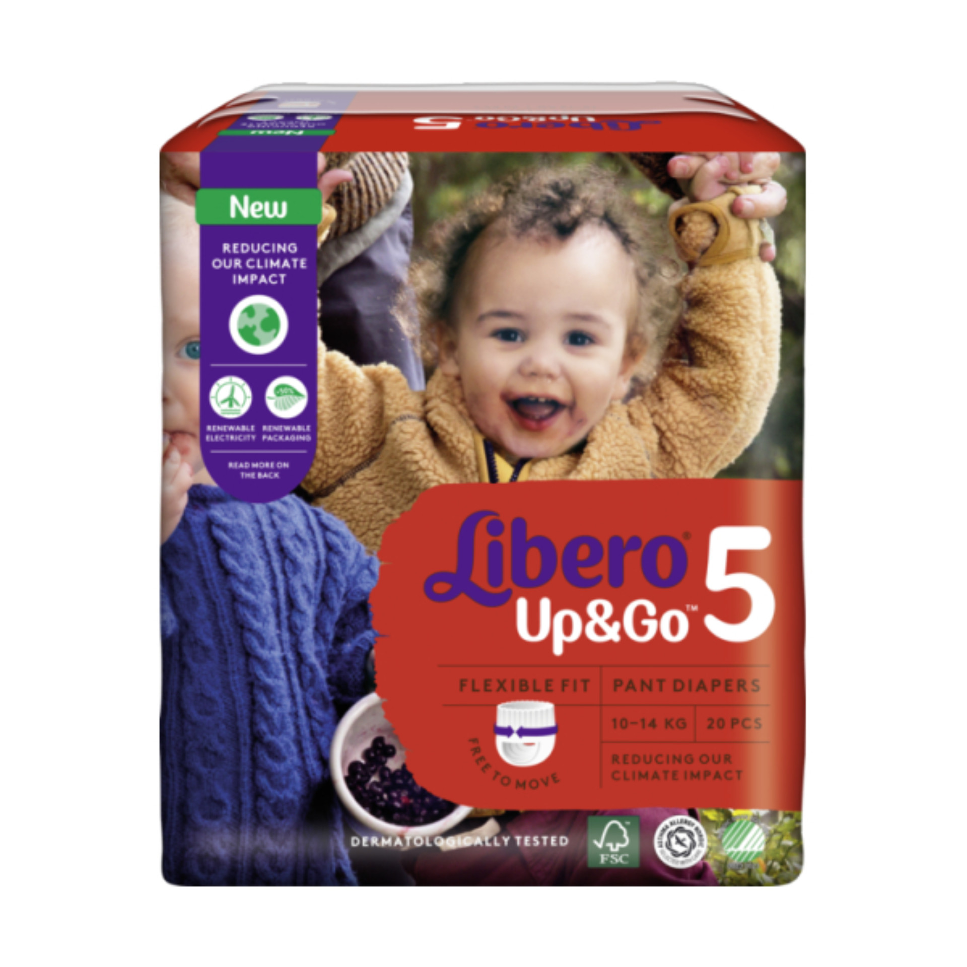 Libero Up&Go 5 10-14Kg - 20 Unidades