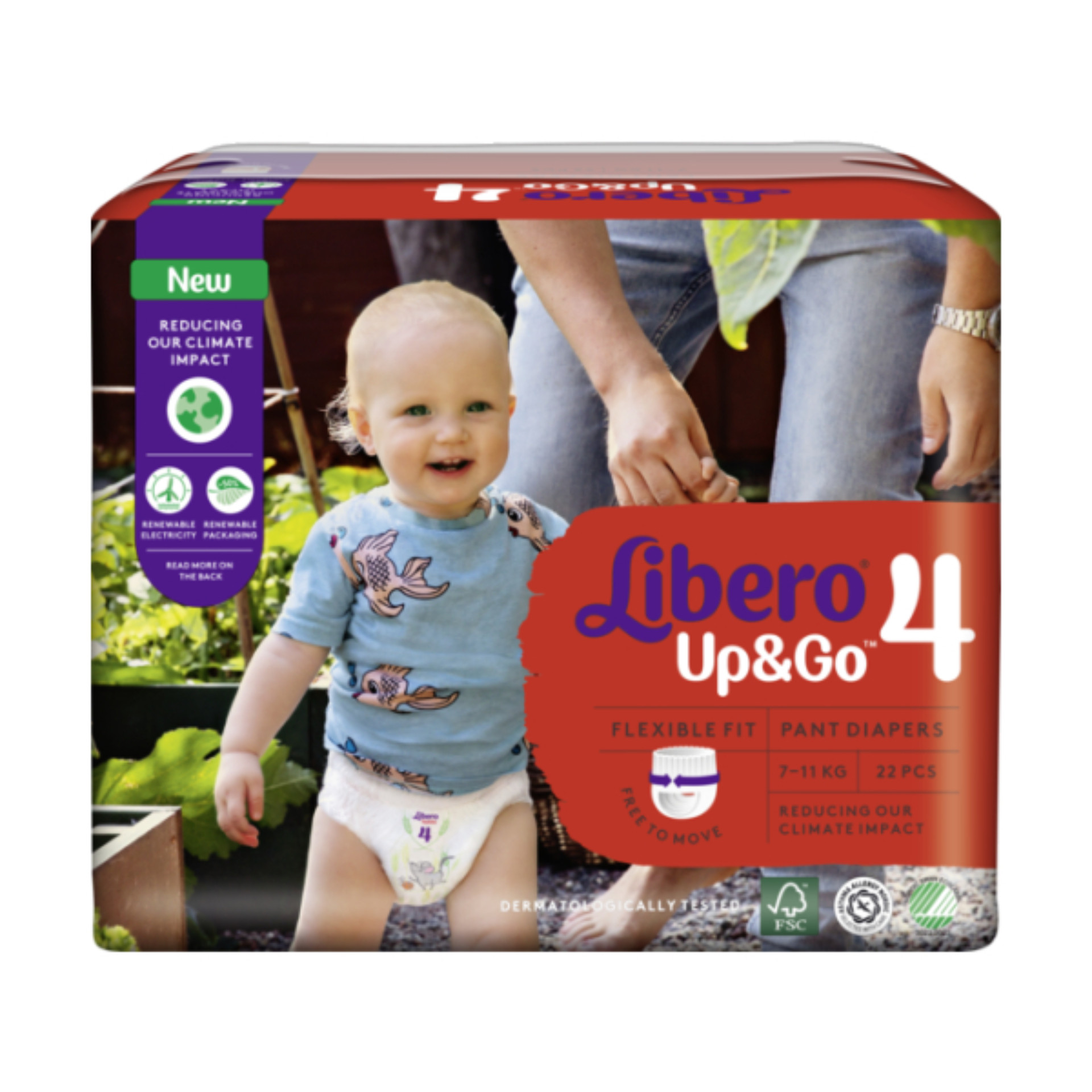 Libero Up&Go 4 7-11Kg - 22 Unidades