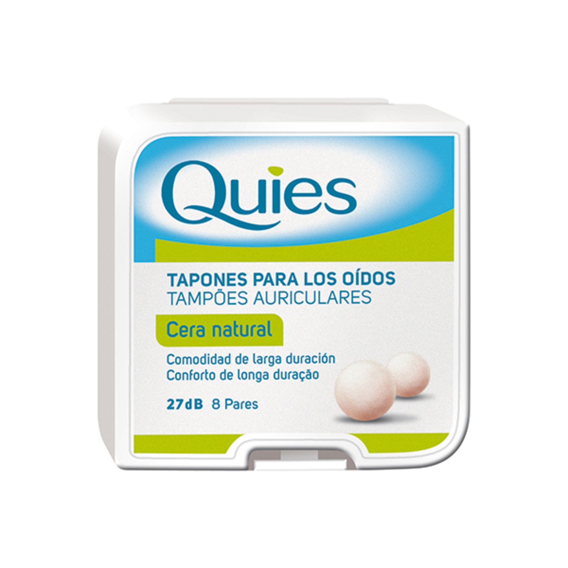 Quies Tamp�es Auriculares Cera Natural e Algod�o X16
