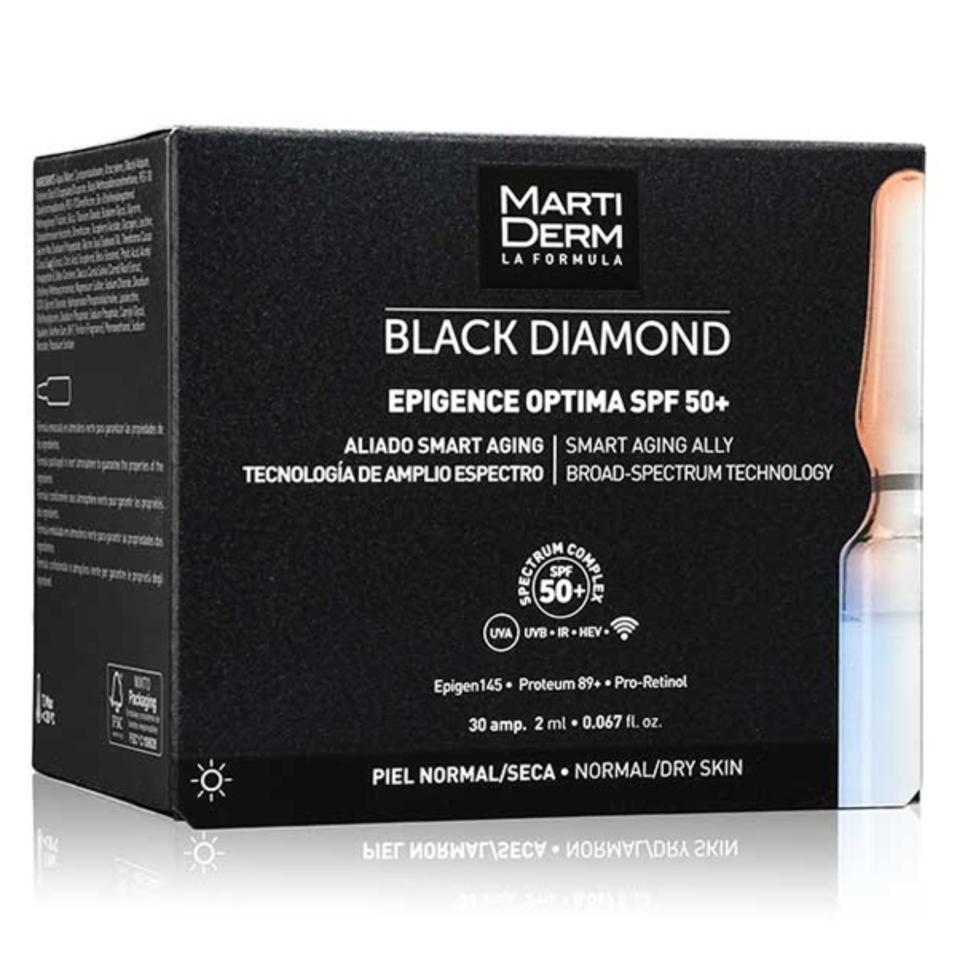 Martiderm Black Diamond Epigence Optima FPS50+ Ampolas