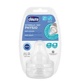 Chicco Tetina Physio Anticlicas Fluxo Mdio 2M+