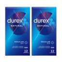 Durex Natural Preservativos 12+12 Grtis