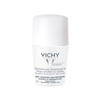 Vichy Desodorizante Antitranspirante Roll-On Pele Sensvel