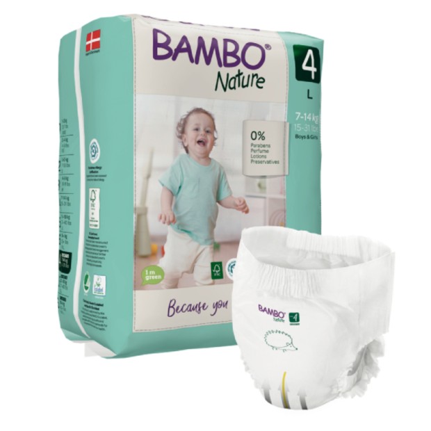 Bambo Nature Fraldas Cueca T4 7-12Kg - 20 Unidades Bambo Nature Fraldas Cueca T4 7-12Kg - 20 Unidades