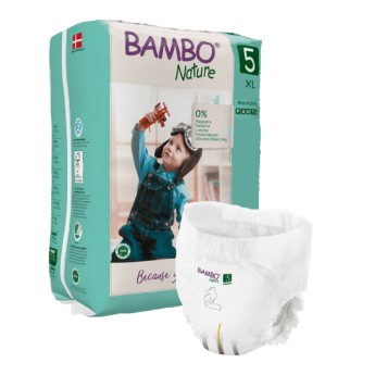 Bambo Nature Fraldas Cueca T5 11-17Kg - 19 Unidades