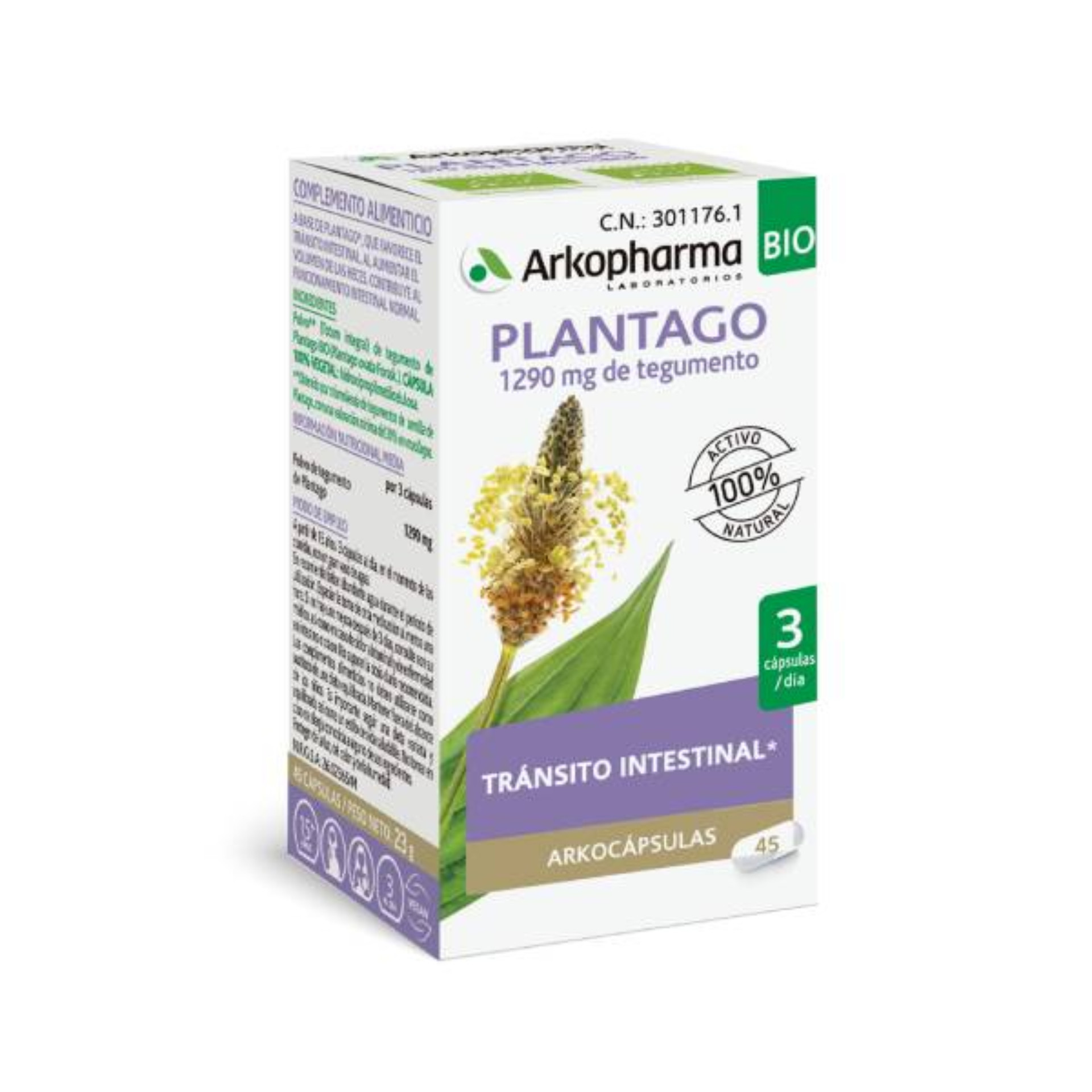 Arkocpsulas Plantago Bio Cpsulas