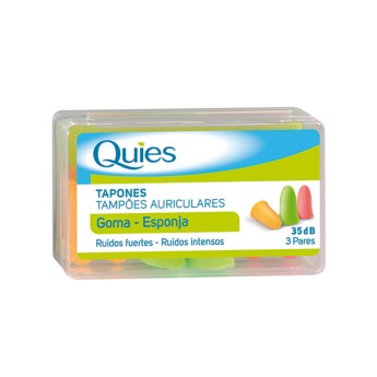 Quies Tampão Auricular Esponja X 6 Quies Tampão Auricular Esponja X 6