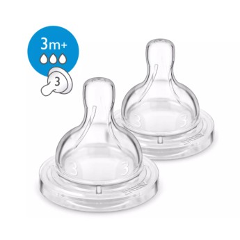 Philips Avent Tetinas Classic+/Anti-Colic Fluxo Mdio 3m+
