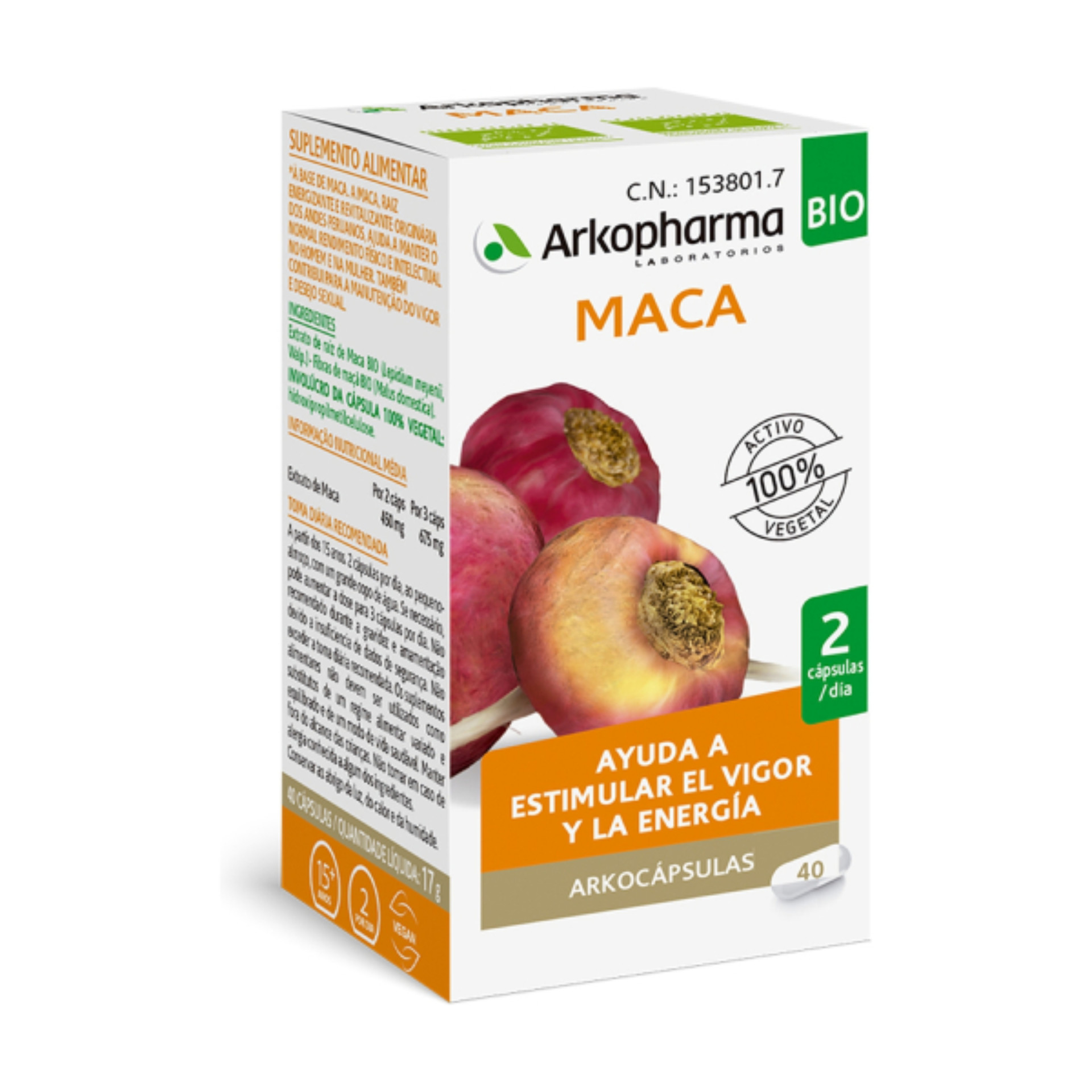 Arkocpsulas Maca Bio - 40 Cpsulas