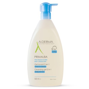 A-Derma Primalba Gel de Limpeza 2 em 1 - 500ml