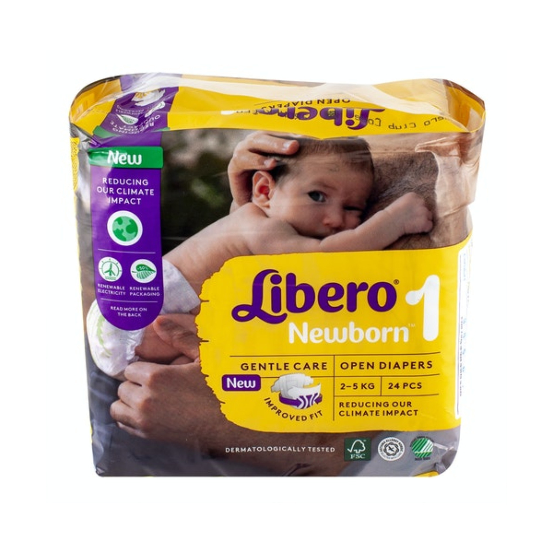 Libero Fraldas Newborn 1 2-5Kg - 24 Unidades