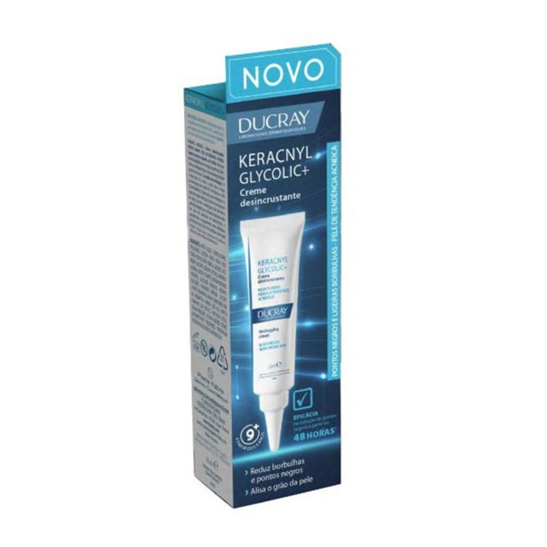 Ducray Keracnyl Glycolic+ Creme Desincrustante