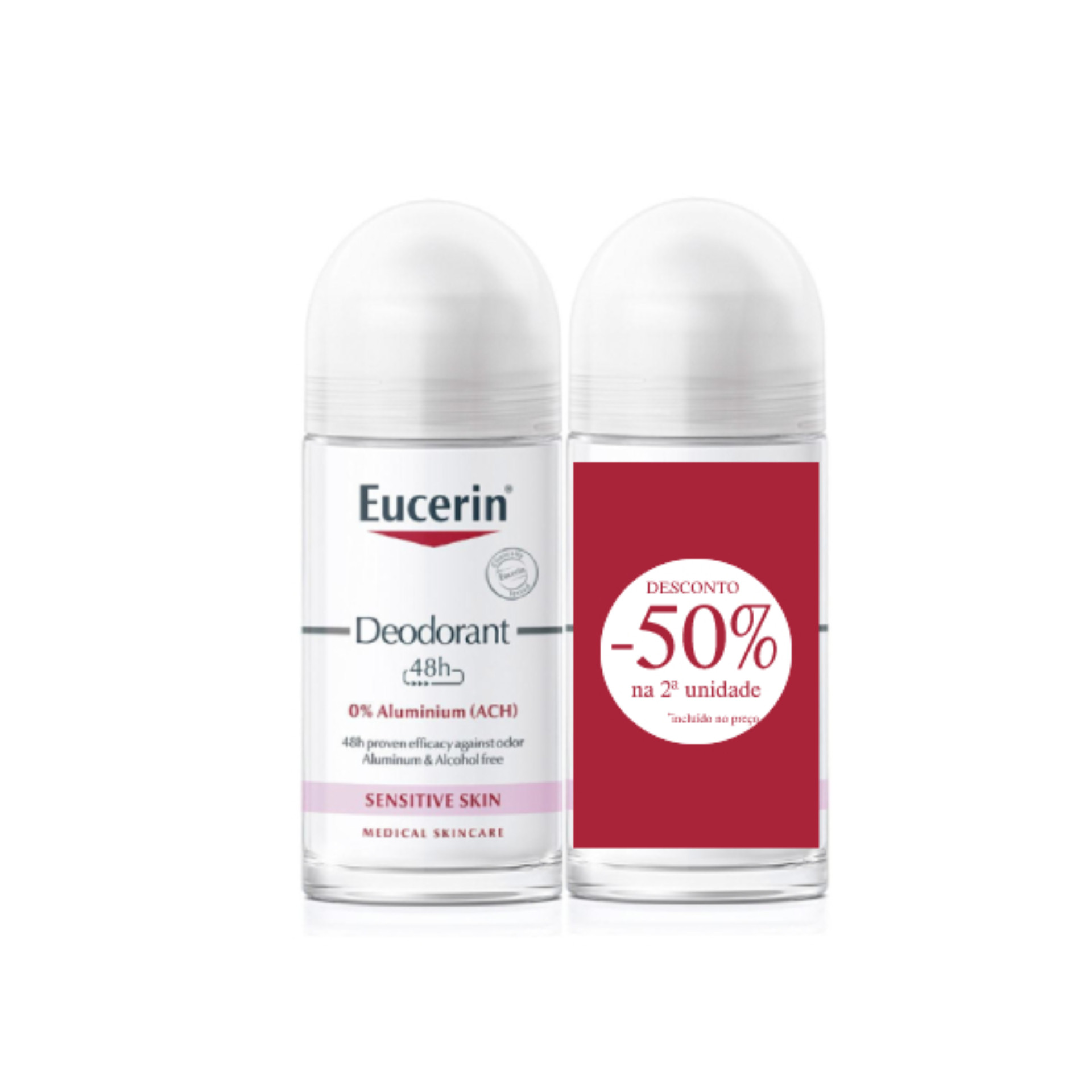 Eucerin Desodorizante Roll-On 48h S/ Alumnio Pack