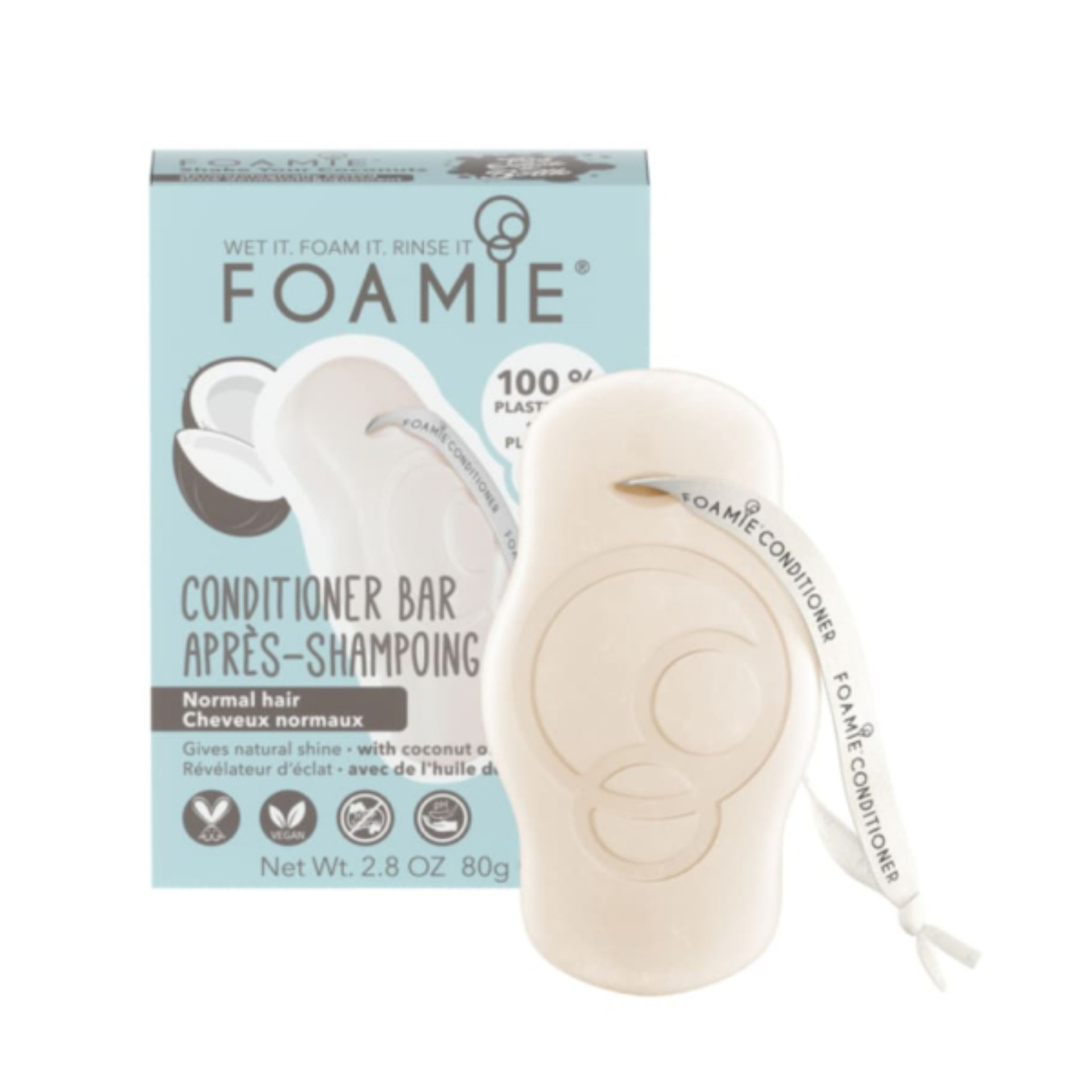 Foamie Condicionador Slido leo de Coco Cabelo Normal