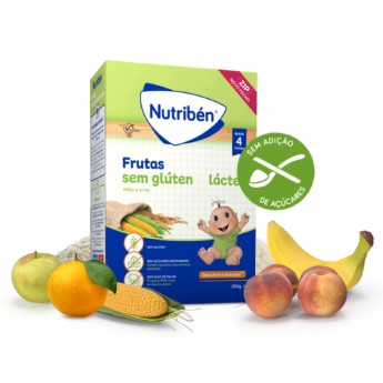 Nutriben Farinhas Frutas S/Glut Lactea 250G