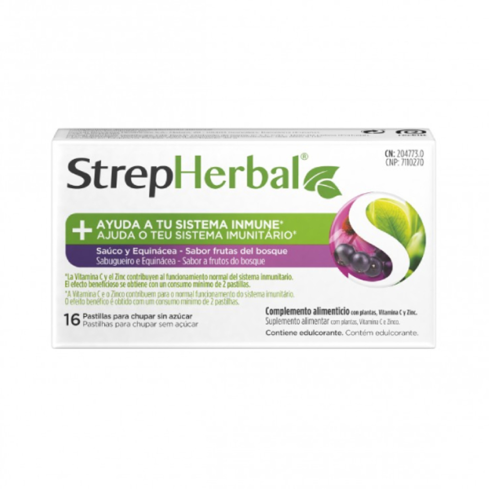 Strepherbal Pastilhas Equincea e Sabugueiro