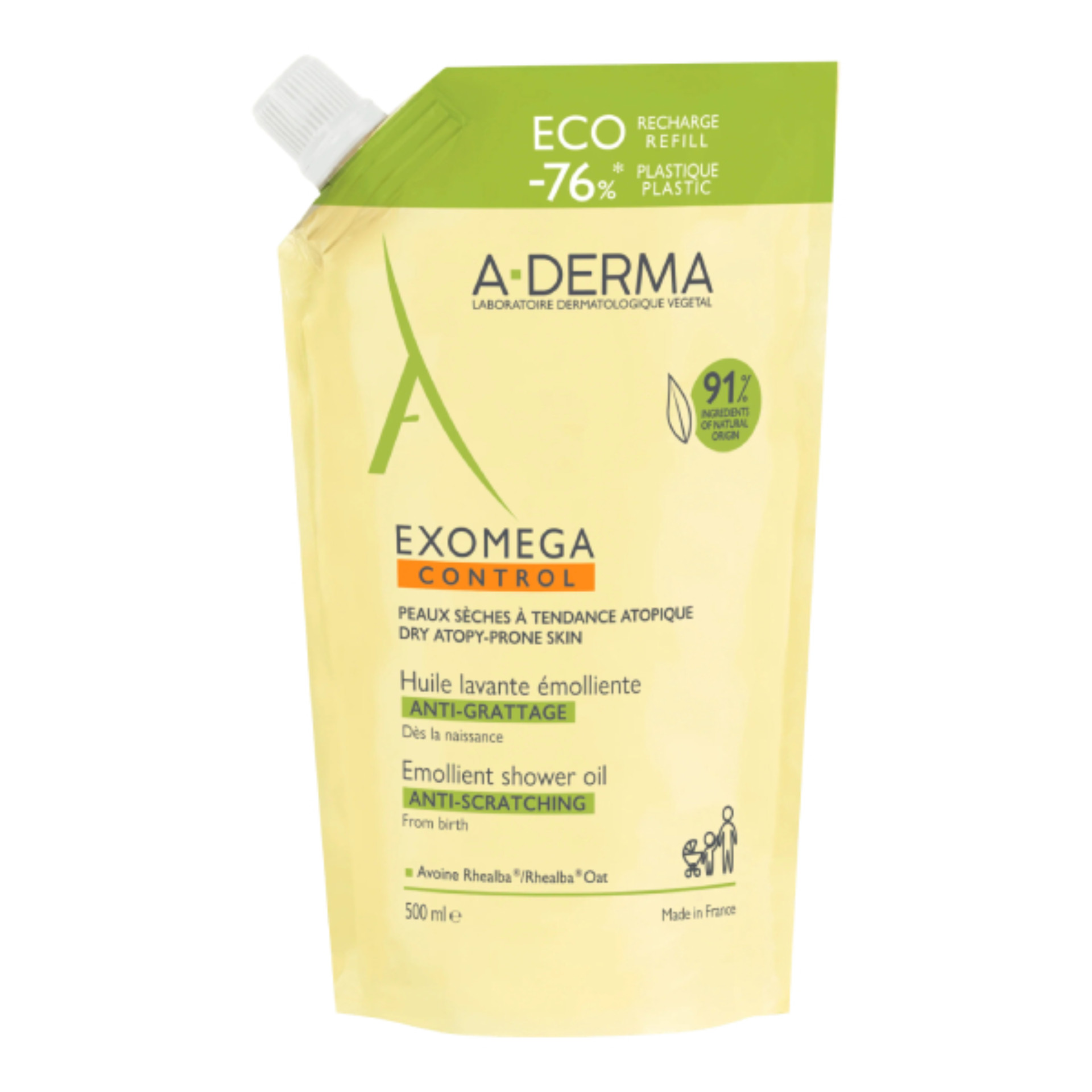 A-Derma Exomega Control leo de Duche Recarga