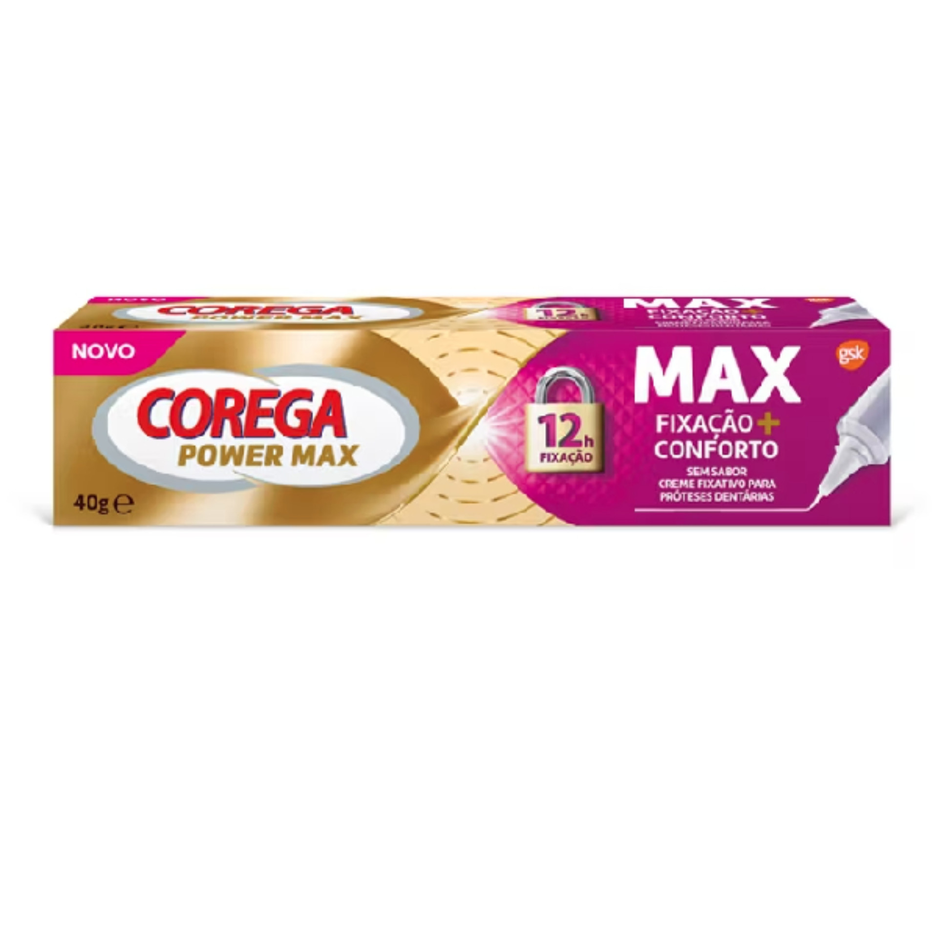 Corega Max Fixa��o + Conforto 40g