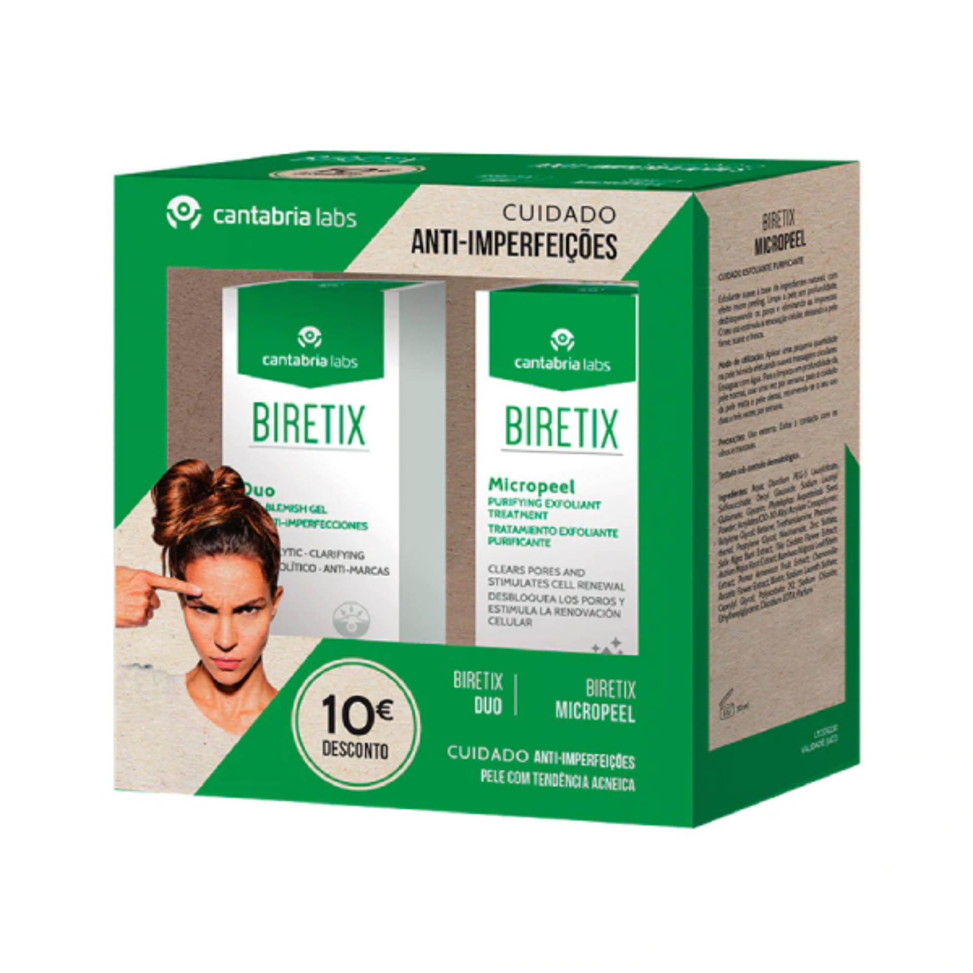 Biretix Pack Cuidado Anti-Imperfeies Duo+Micropeel