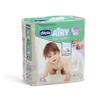 Chicco Fraldas Airy Ultra Fit&Dry T5 11-25Kg