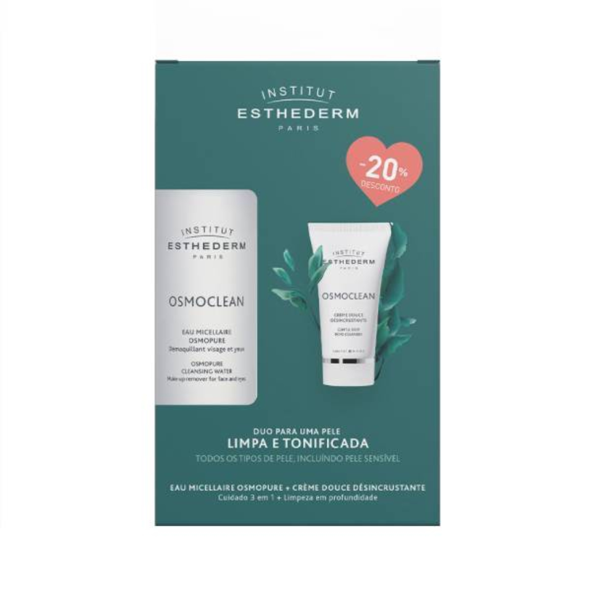 Esthederm Coffret Osmoclean gua Micelar + Oferta Creme Desincrustante 