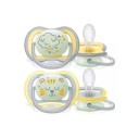 Philips Avent Chupeta Ultra Air Nighttime Amarela/Cinza 18M+