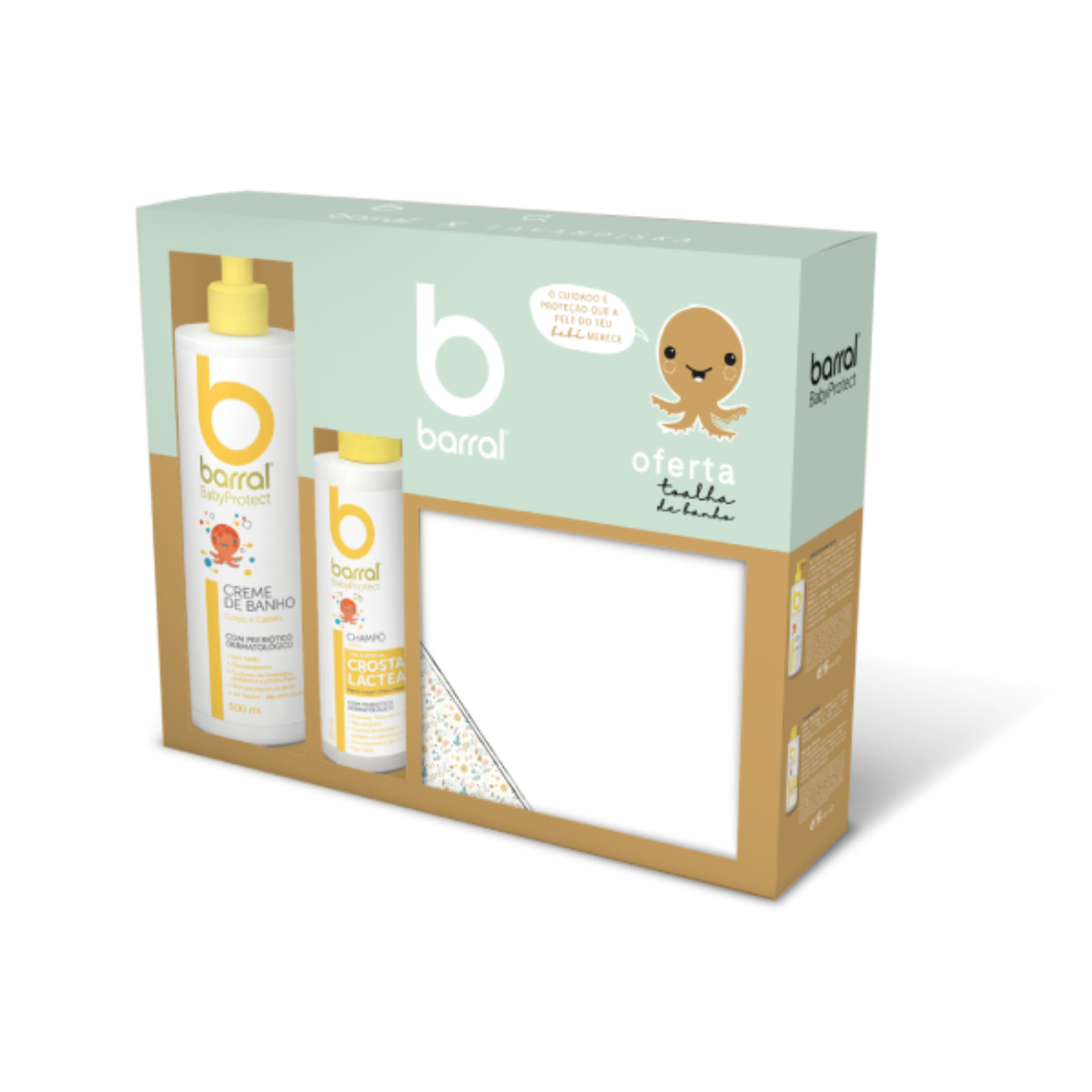 Barral BabyProtect Creme Banho + Champ Oferta Toalha Banho