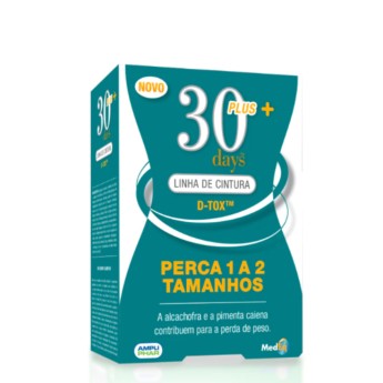 30 Days Plus+ Linha de Cintura D-Tox Comprimidos