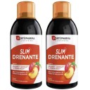 Fort Pharma Slim Drenante Pssego e Ch Verde Duo
