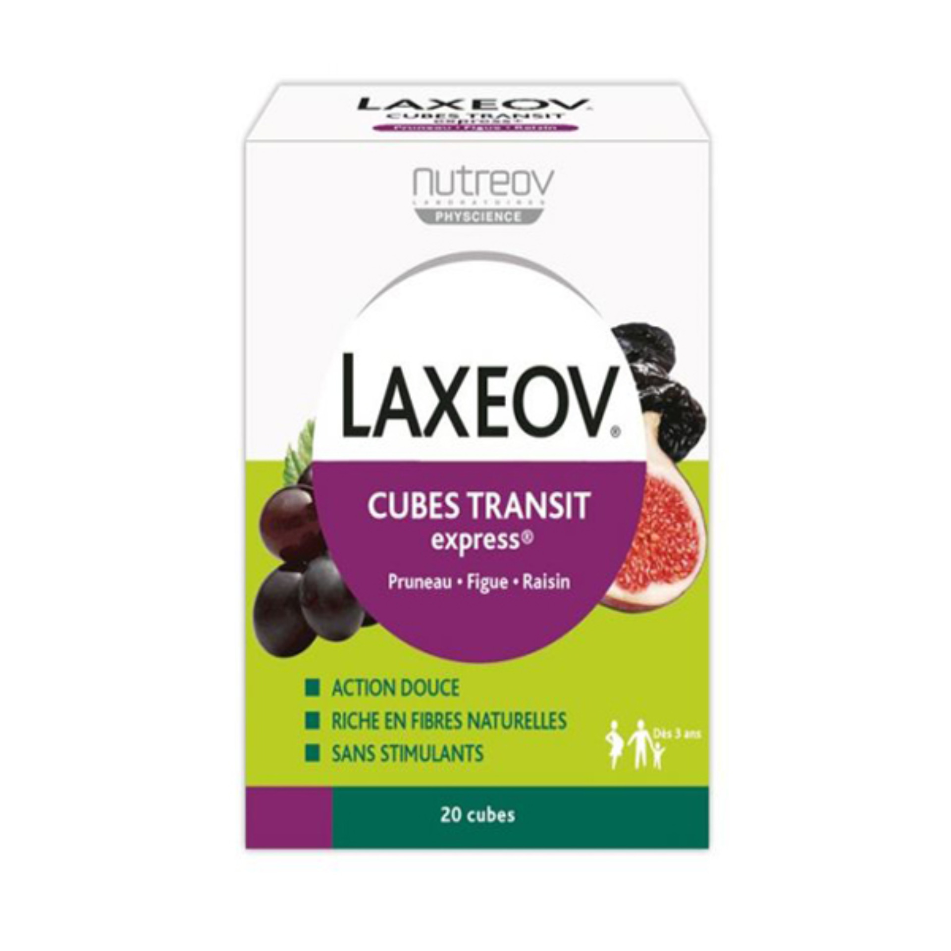 Noreva Laxeov Cubos Mastigveis Ameixa/Figo/Uva