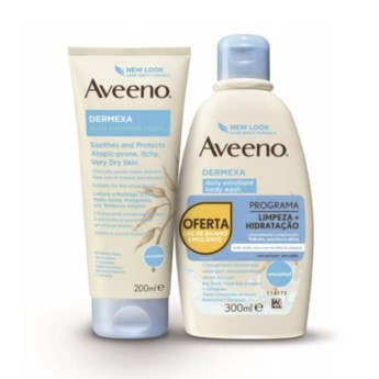 Aveeno Dermexa Creme Emoliente + Oferta Gel Banho Emoliente 