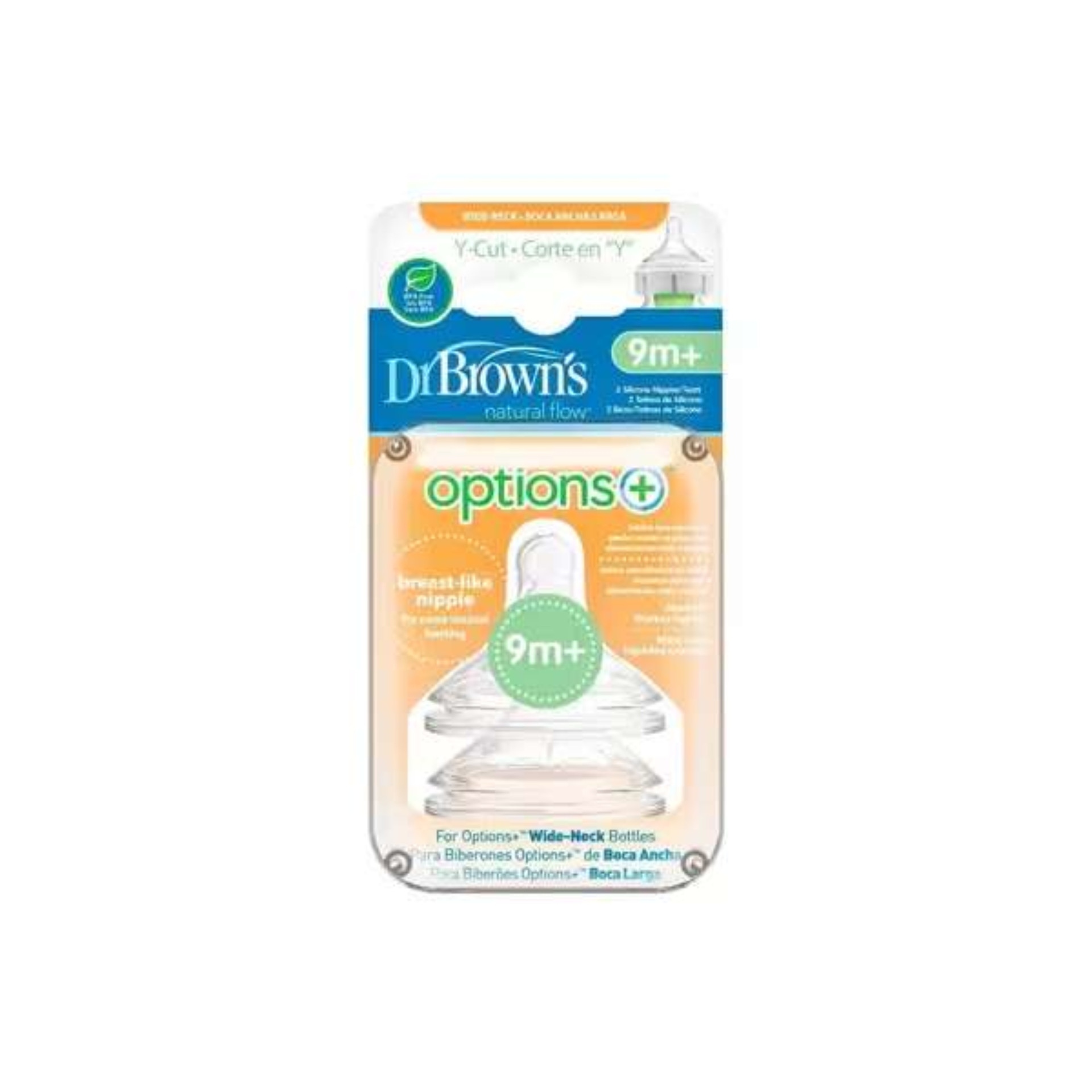 Dr. Brown'S Options + Tetina Boca Larga Corte Em Y