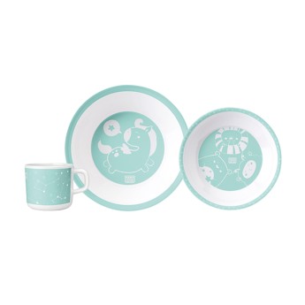 Saro Galaxy Friends Verde Louça 3 Peças Saro Galaxy Friends Verde Louça 3 Peças
