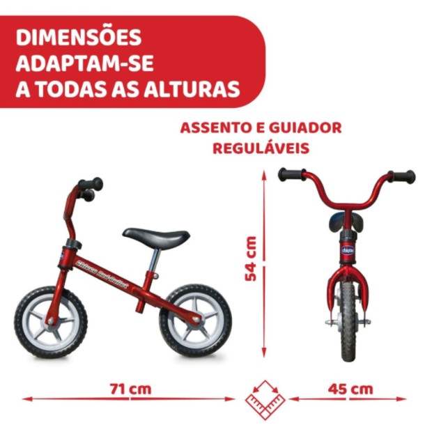 Chicco A Minha Primeira Bicicleta Vermelha Chicco A Minha Primeira Bicicleta Vermelha
