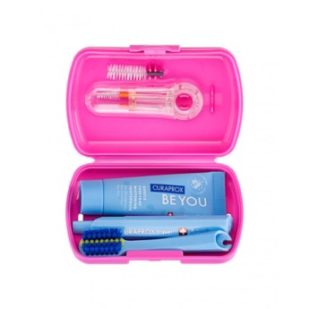 Curaprox Kit Viagem Ortho Rosa