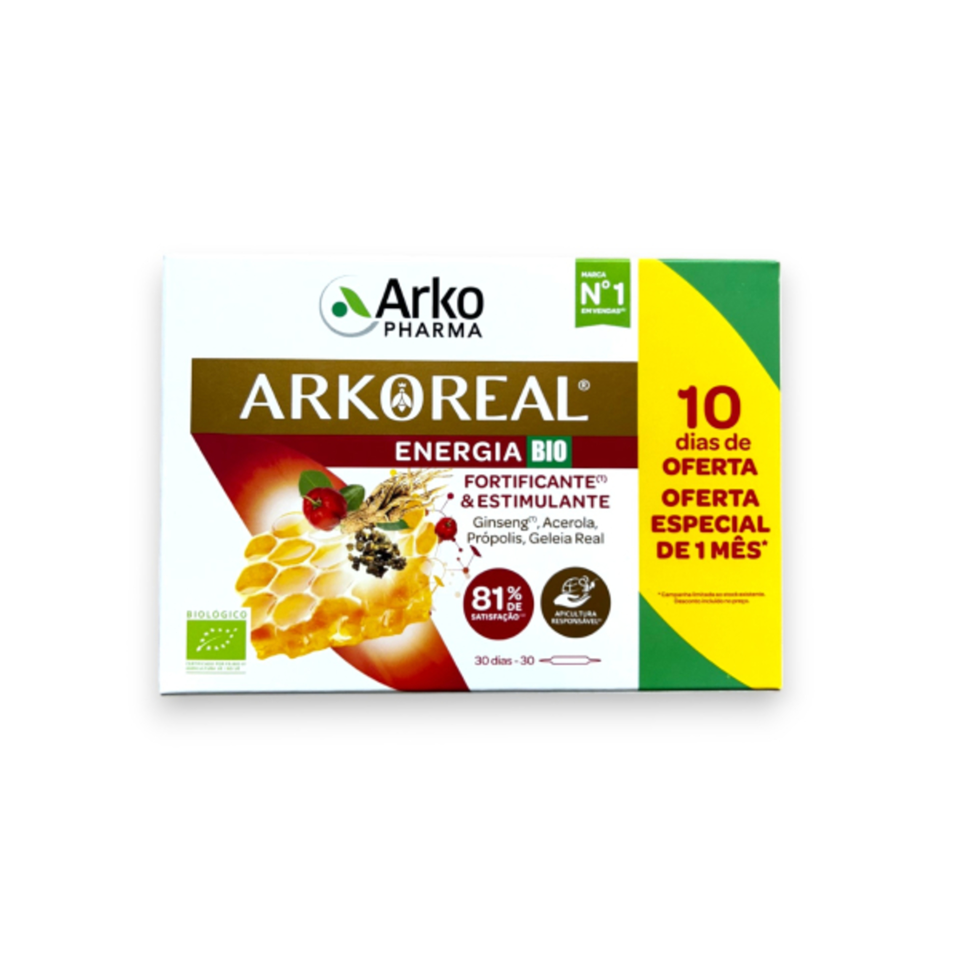 Arkoreal Geleia Real + Ginseng Ampolas