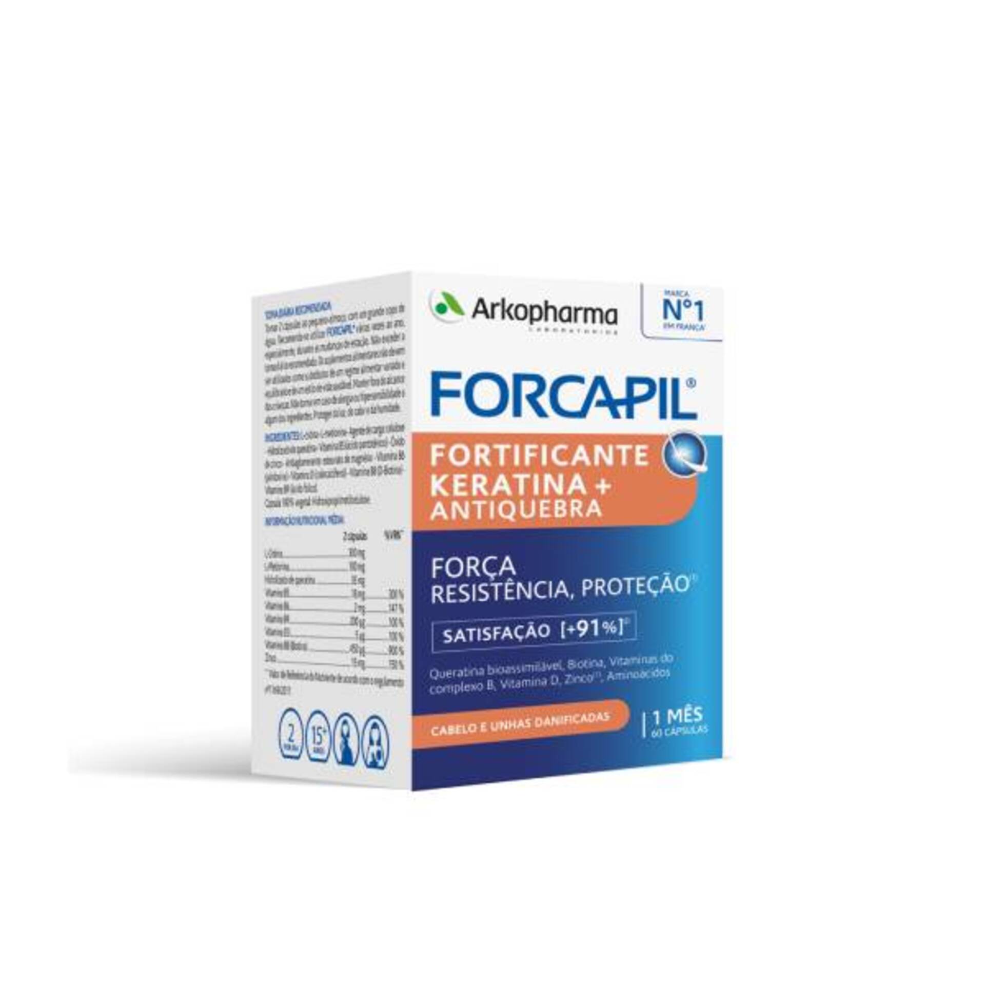 Arkopharma Forcapil Fortificante Keratina + Antiquebra