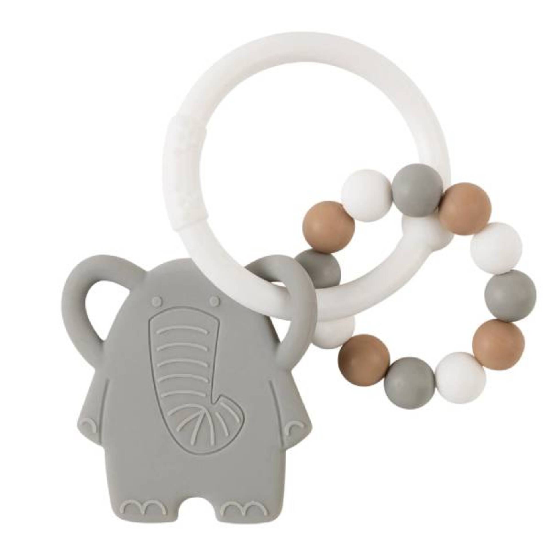 Nattou Roca Silicone Elefante Cinzento