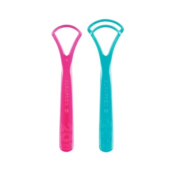 Curaprox Raspador de Lingua Duo Rosa e Azul