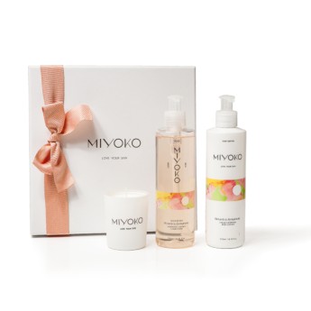 Miyoko Botanica Symphony Gel de Banho + Loção Corporal + Vela Miyoko Botanica Symphony Gel de Banho + Loção Corporal + Vela