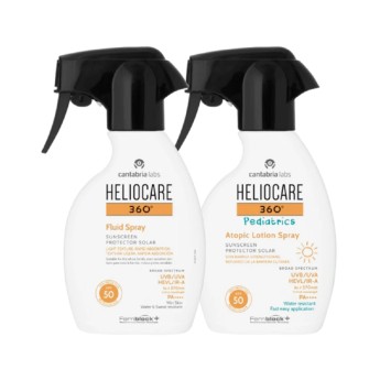 Heliocare 360 Fluid Spray FPS 50 + Pediatrics Atopic Lotion Spray FPS 50