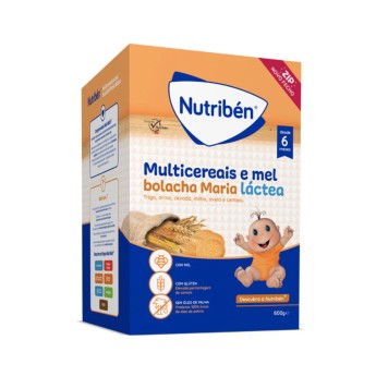 Nutribn Papa Multicereais Mel Bolacha Maria 600g